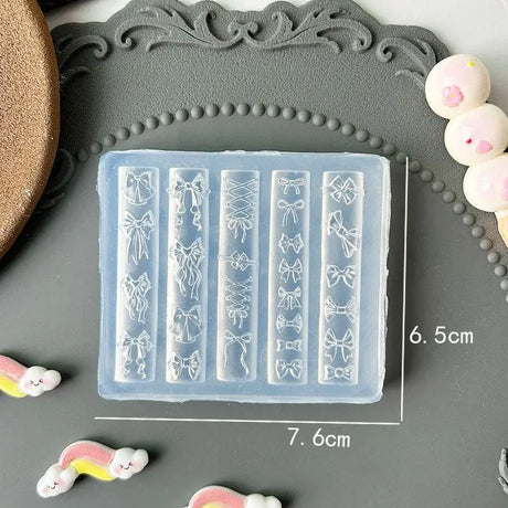 〔CC55〕3D Fruit Silicone Nail Mold Sweet Flower Petals Fairy Nails Templates DIY Nail Art Decor Manicure Template For Nail Charms