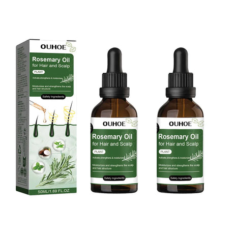 Rosemary Hair Growth Oil Hair Care Thickness Loss Deep Nourishing Scalp Care Strengthen Repair Damaged Oil Control For Men Women