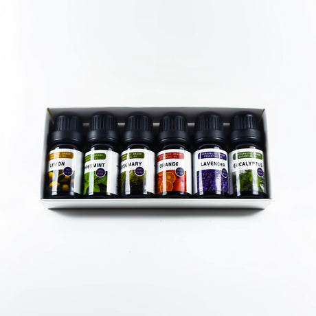 2026 Christmas Pure Lemon Sweet Orange Eucalyptus Lavender Peppermint Rosemary 6Pcs/Set Massage Aromatic Essential Oil Set Gift