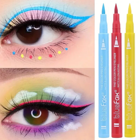 12 Color Liquid Eyeliner Pen Set, Various Special Makeup, Facial