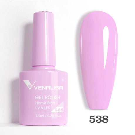 VIP5 Venalisa Nail Gel Polish Jelly Color HEMA/TPO FREE Nude Pink Semi Permanent Soak Off UVLED Gel Polish Sparkle Gel Varnish