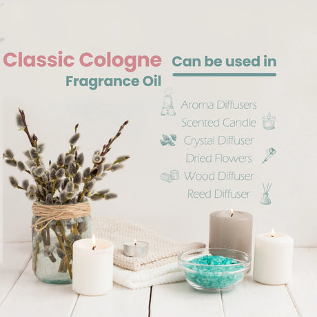 MAYJAM Fragrance Oil Classic Cologne Bay Rum for men,Oriental Charm Scent for Woman 10ml New Arrival Aroma Oils