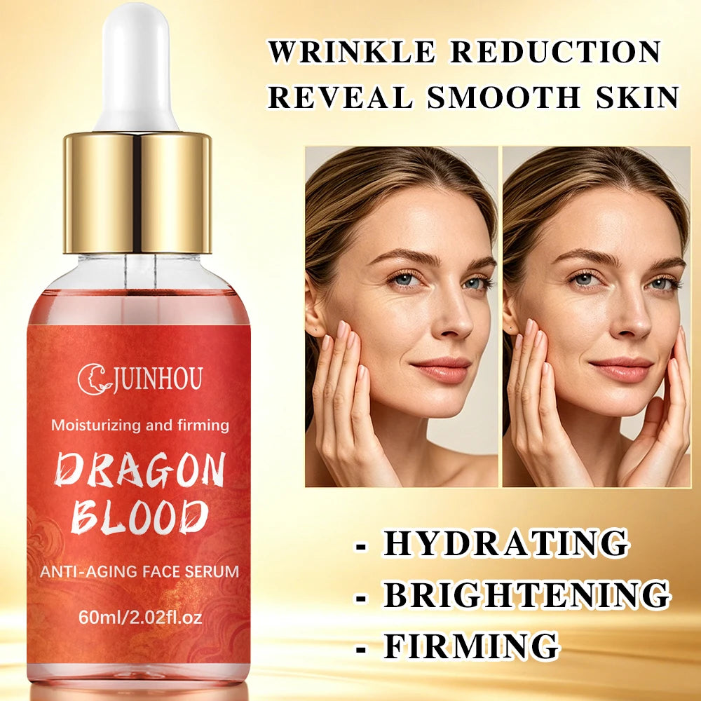 JUINHOU Dragon Blood Hydration Serum Infused With Dragon's Blood Extract Niacinamide Brighten Skin Refines Pores Bouncy All Day
