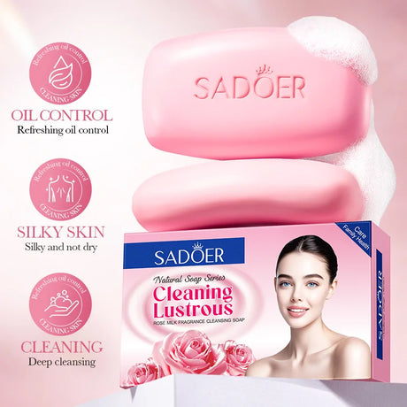 100g Milk-Based Handmade Soap, Easy to Rinse Off, Deeply Cleanses Skin Impurities, Provides a Refreshing Oil-Control Effect, Leaving Skin Clean, Smooth, and Not Dry. Long-Lasting Pleasant Fragrance - Home Care.
