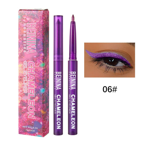 Shiny Chameleon Metallic Blue Eyeliner Gel Pen Eyeshadow