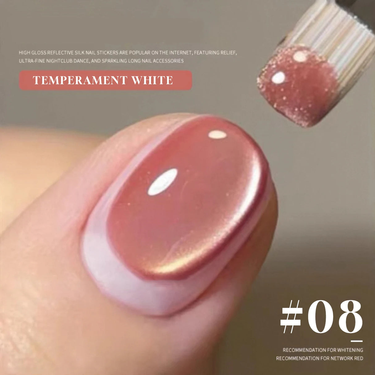MN 1-20pcs 12ML Pink Gold Cat Eye Ocean Bubble Glass Beads Cat Eye Gel Nail Polish Blue Nails UV Light Nails Green Nails