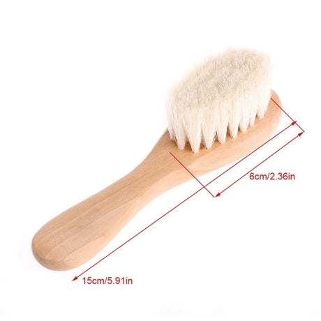 Baby Hair Brush & Comb Set Children Hair Brush Soft Nylon Bristle Cradle Caps Hair Brush for Toddler Infant Massage
