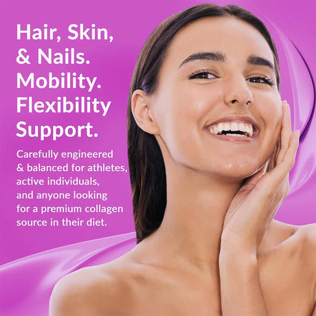 Multi Collagen Capsules, Type I/II/III/V/X Hydrolyzed Collagen Peptides, Support Skin Hair Nail, Joint & Gut Digestion Health