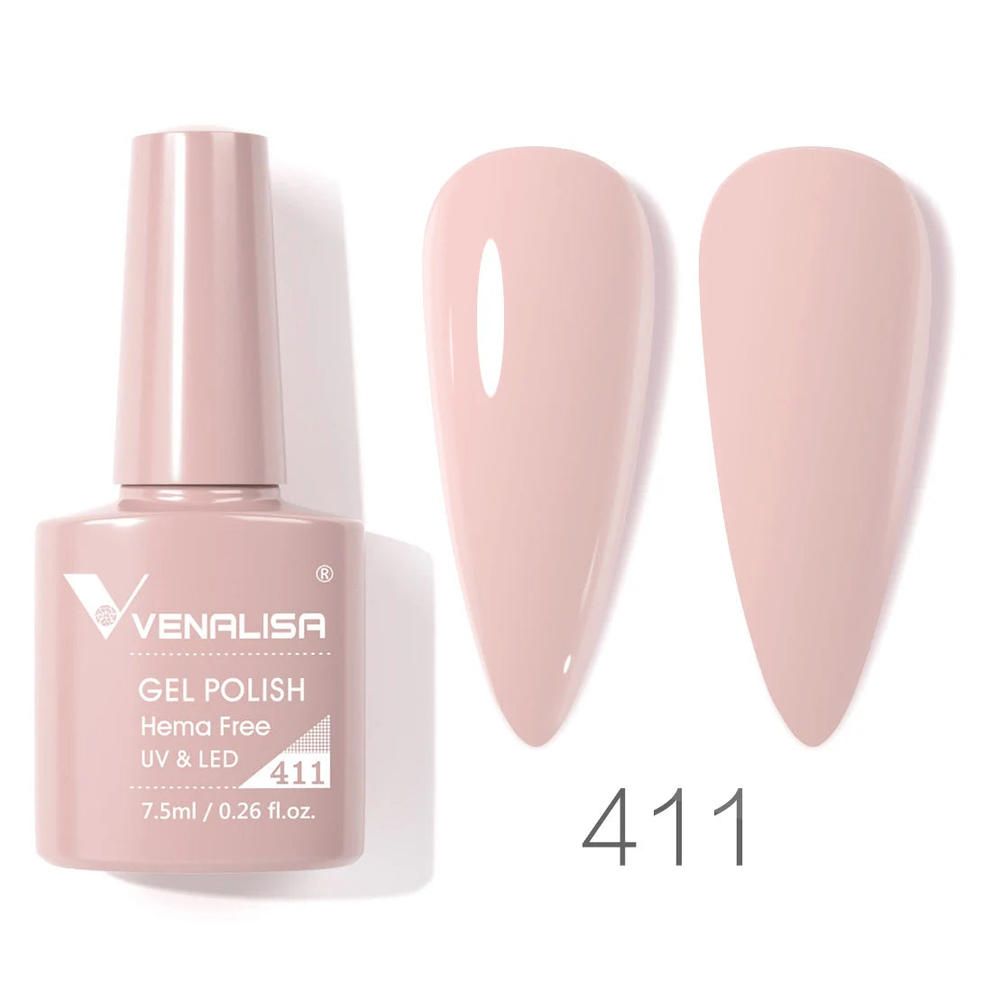 VIP5 Venalisa Nail Gel Polish Jelly Color HEMA/TPO FREE Nude Pink Semi Permanent Soak Off UVLED Gel Polish Sparkle Gel Varnish