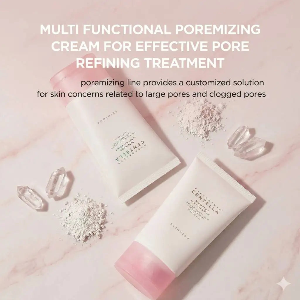 SKIN1004 Madagascar Centella Poremizing Skincare Set Korean Cosmetics Toner Ampoule Gel Cream Face Wash Cleanser Pore Beauty Kit