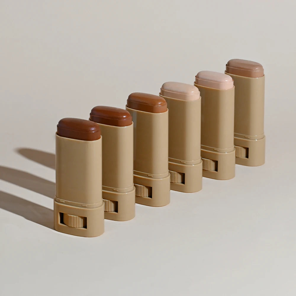 Foundation Skin Tint Balm Skin Tint Stick Waterproof Nourishing Solid Tinted Serum Face Tinted Face Contour Stick Makeup