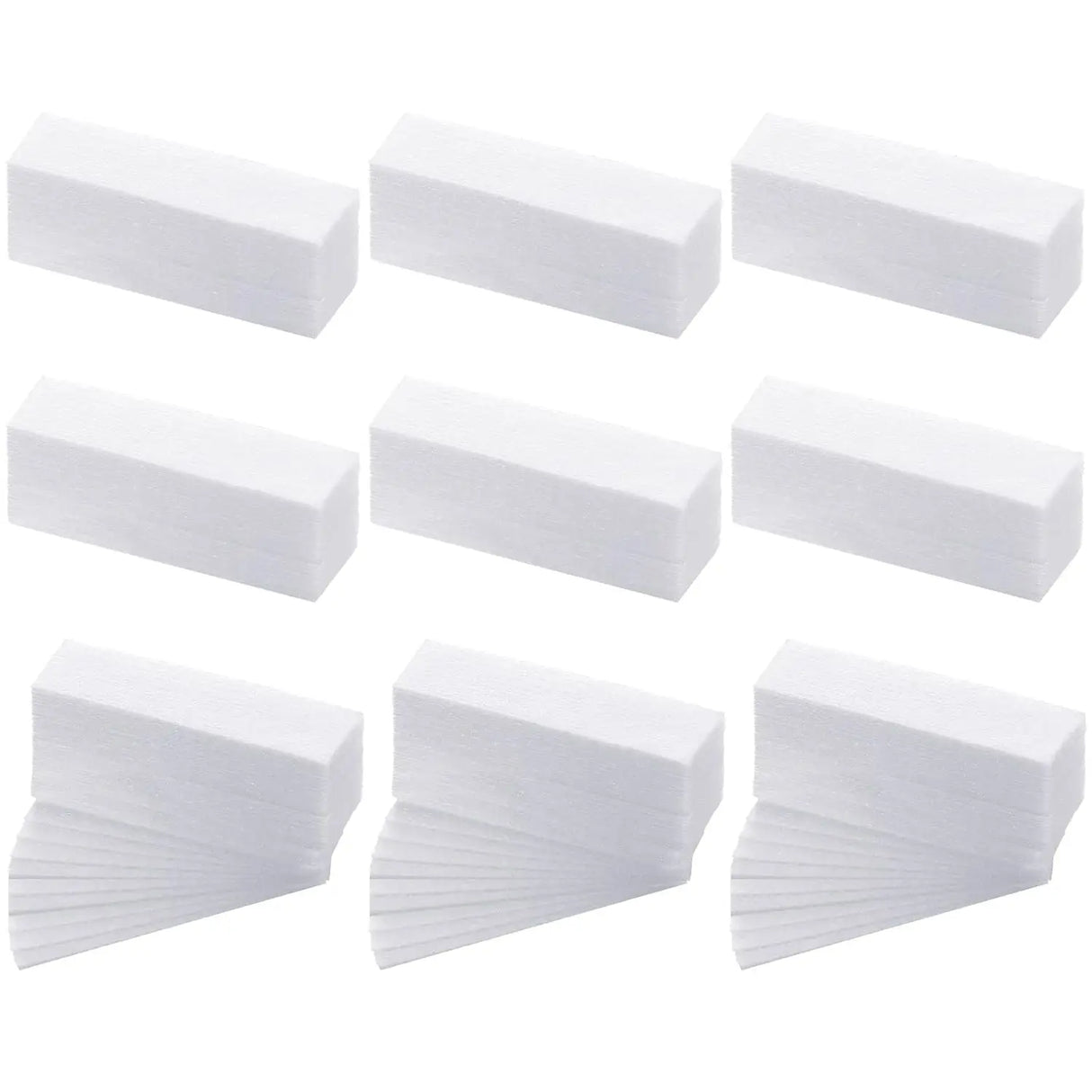 200Pcs Non-woven Waxing Strips Disposable Hair Removal Paper For Soft Wax Full Body Face Legs Chest Back Bikini Area Use