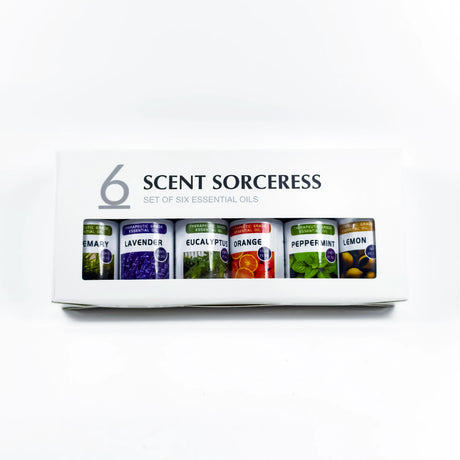 2026 Christmas Pure Lemon Sweet Orange Eucalyptus Lavender Peppermint Rosemary 6Pcs/Set Massage Aromatic Essential Oil Set Gift
