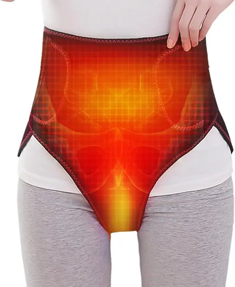 Upgrade Menstrual Period Heating Pad with Vibration Massager Electric Heated Abdomen Wrap for Abdomen Pain & Cramps Relief