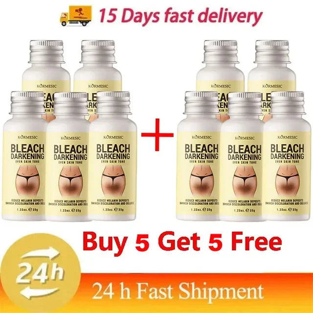 Body Whitening Cream Private Parts Underarm Bleaching Serum Whiten Butt Knee Brighten Inner Thigh Intimate Dark Remove Melanin