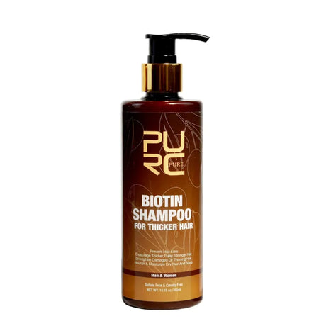 PURC Biotin Hair Shampoo Conditioner for Men Women Scalp Cleaning Hair Root Nourish Oil Smoothing Hair Mask Care Products Set