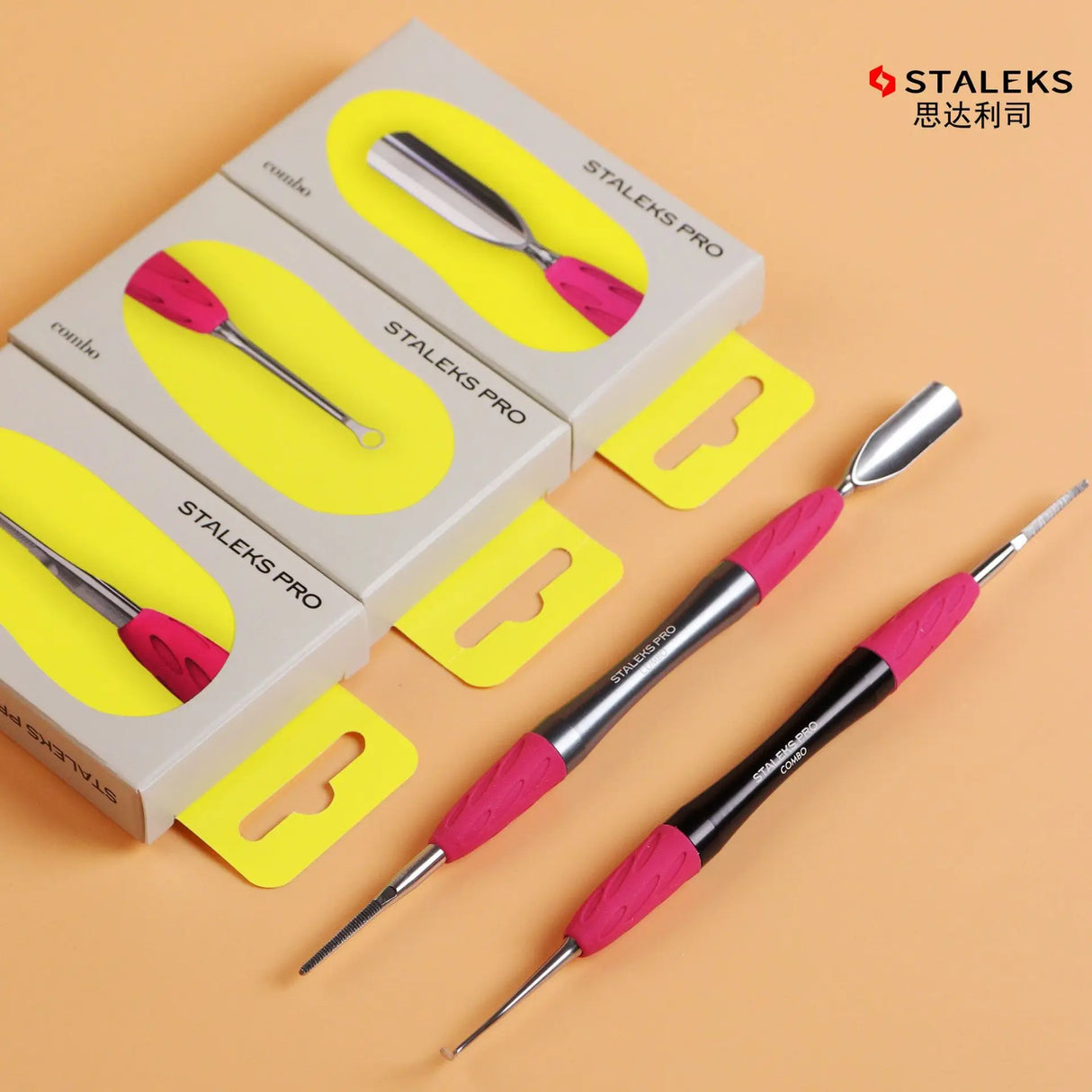 STALEKS Nail And Foot Exfoliating Manicure Art Tool Detachable And Freely Matched With Nail Polish Pushers/Nail Files