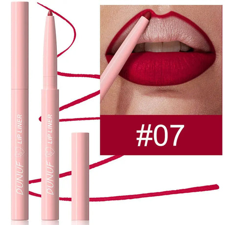 6Pcs Velvet Matte Lip Liner Pencil Set High Pigment Smooth Silky Texture Easy to Color & Define Lip Contours Daily Lip Makeup