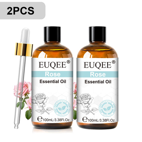 EUQEE 3.38FI.Oz. Aromatherapy Essential Oil For Reed Diffuser Humidifier-100ml Vanilla Lavender Cinnamon Lemon Essential Oils