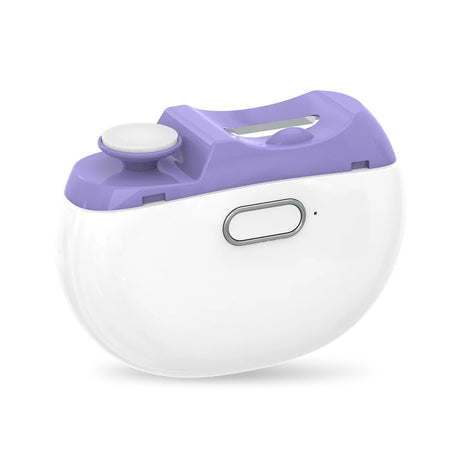 2-in-1 Automatic Electric Nail Trimmer Polisher with LED Light Safe Baby Nail Care Accessories for Babies Adults Manicure Tools