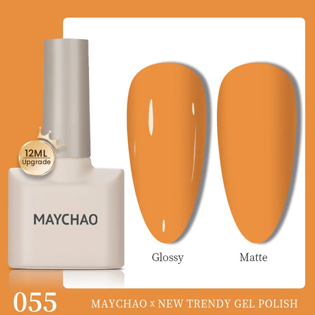MAYCHAO 12ml Gel Nail Polish Set Professional Salon Nail Art Gels Varnish UV LED Semi Permanent Nail Lacquer Nail Supplies