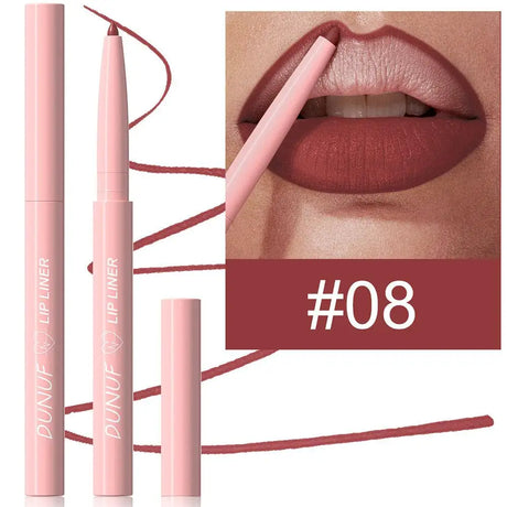 6Pcs Velvet Matte Lip Liner Pencil Set High Pigment Smooth Silky Texture Easy to Color & Define Lip Contours Daily Lip Makeup