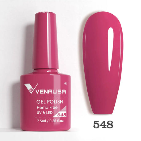 VIP5 Venalisa Nail Gel Polish Jelly Color HEMA/TPO FREE Nude Pink Semi Permanent Soak Off UVLED Gel Polish Sparkle Gel Varnish