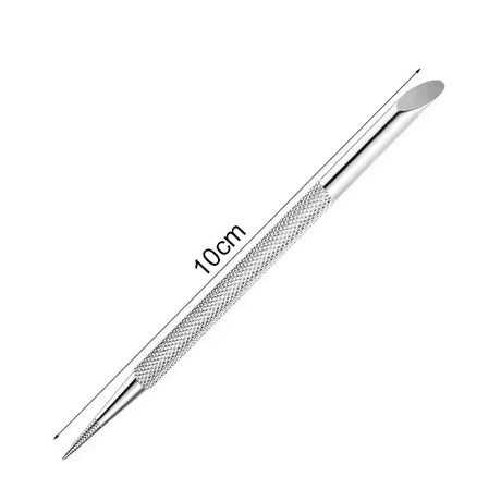 Nail Circle Beveled Head Stainless Steel Cuticle Pusher Nail Art Sanding Tablet Manicure Sticks Tool for Salon Nails Accessories