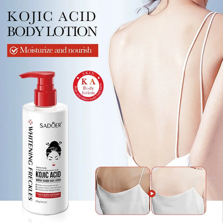 250ml Kojic Acid Whitening Body Lotion Moisturizing And Brighten Skin Essential Home Lotion In Autumn And Winter