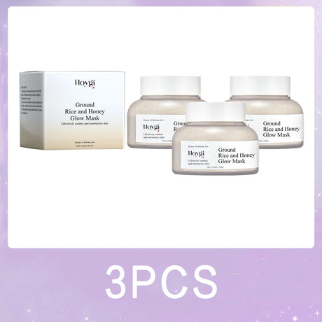 Rice Honey Glow Mask Moisturize Hydrating Nourishing Face Tightening Kaolinite Rice Raw Pulp Sleeping Clay Mask Korean Skin Care