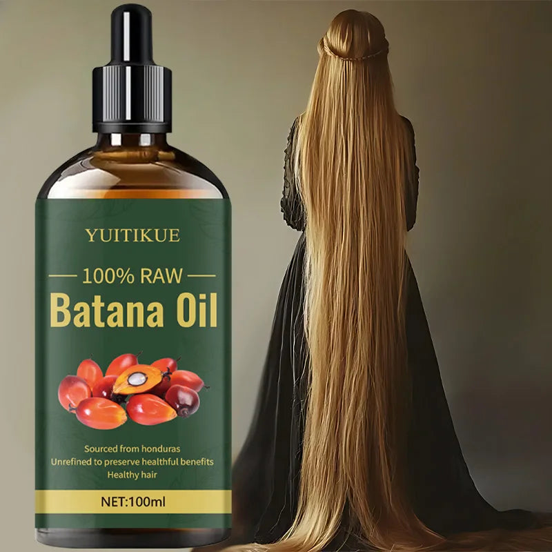 YUITIKUE 100% Pure Batana Oil 100ml - Moisturizes Scalp Strengthens Hair From Roots To Ends