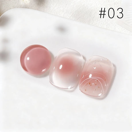 MIANEL 10ML Pure Desire Blush Jelly Gel Nail Polish 2026 New Ice Clear Nude Clear Nail Polish Pink Nails 1-9pcs