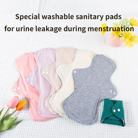 4pcs Reusable Menstrual Pads Graphene Lining Cloth Menstrual Incontinence Pads Reusable Sanitary Mama Panty Liners