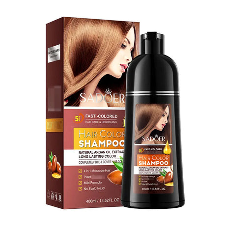 Shampoo, Dye, Nourish, and Protect Your Hair in One SADOER Hair Color Sampoo