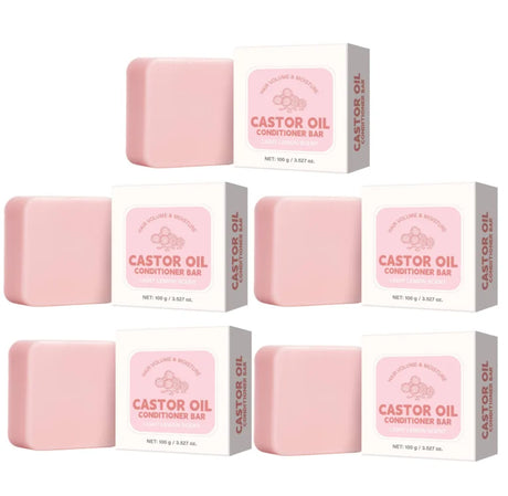 Castor Oil Conditioner Soap Bar,Moisturizing Nourishing Solid Shampoo,Strengthen Hair Roots Care,For Dry Frizzy Damaged Hair