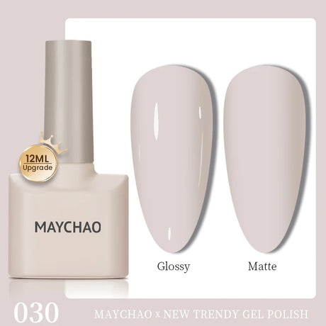 MAYCHAO 12ml Gel Nail Polish Set Professional Salon Nail Art Gels Varnish UV LED Semi Permanent Nail Lacquer Nail Supplies