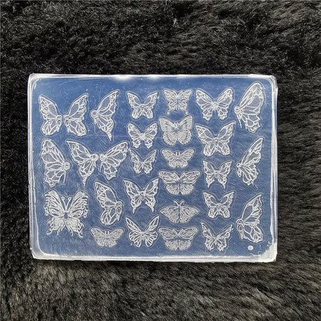 1pc Butterfly Sweater Snowflake 3D Acrylic Mold Photo Frame Silicone Nail Art Nails DIY Nail Art Templates Nails Mold