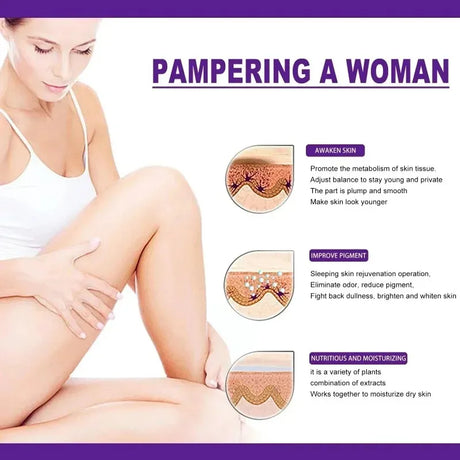 Whitening Cream Private Parts Underarm Bleaching Whiten Butt Knee Brighten Inner Thigh Intimate Parts Dark Remove Melanin