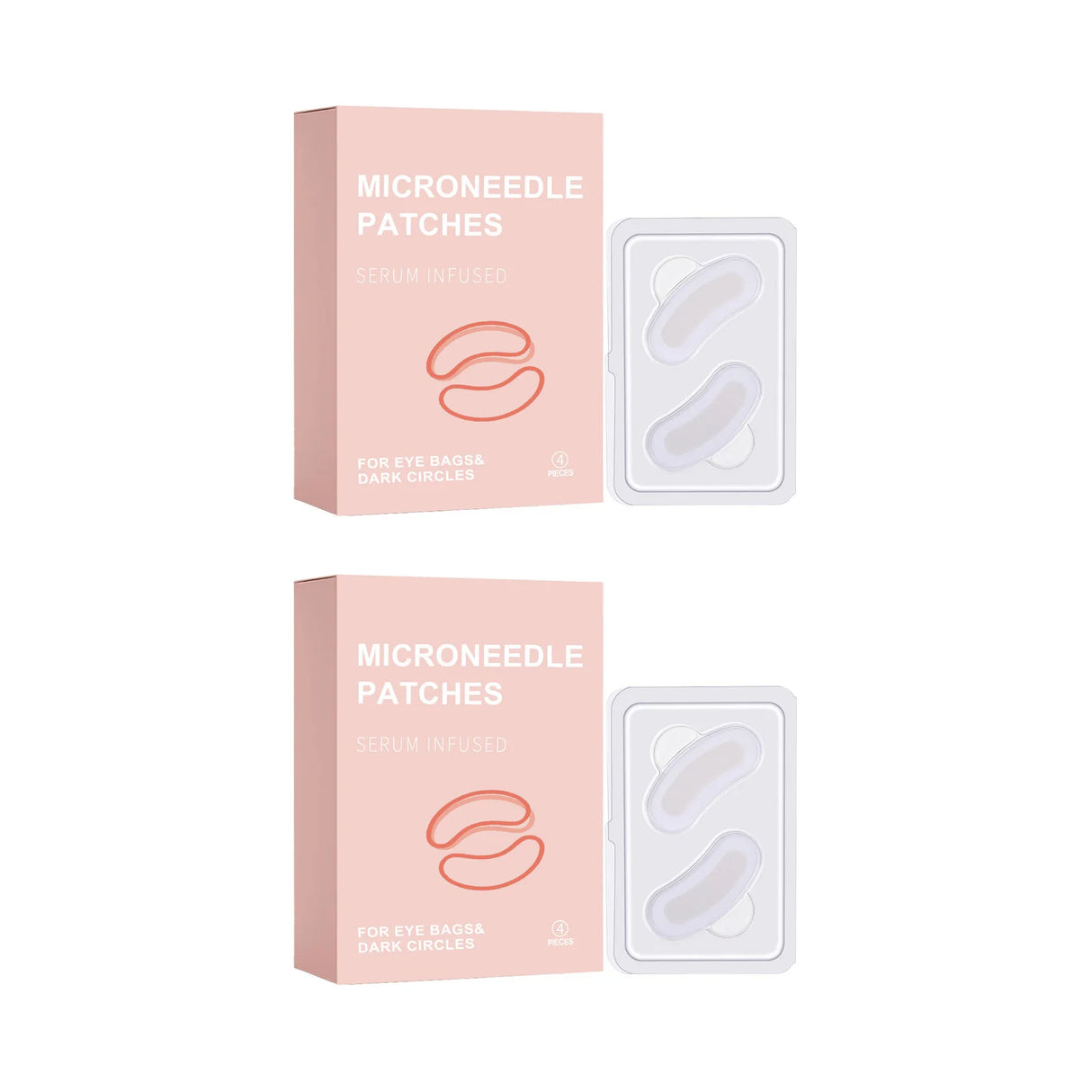 0.25mm Retinol Microneedle Eye Patches Mask Reduce Dark Circle & Eye Bags Anti-Aging Firming Patches Forehead & Smile Line Patch