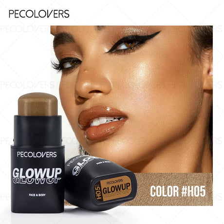 1PC Glowup Glow Highlighter Stick-Waterproof&Sweatproof,Long-Lasting Wear,Naturally Brightens Facial Contours&Highlights Makeup
