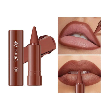 6Pcs Velvet Matte Lip Liner Pencil Set High Pigment Smooth Silky Texture Easy to Color & Define Lip Contours Daily Lip Makeup