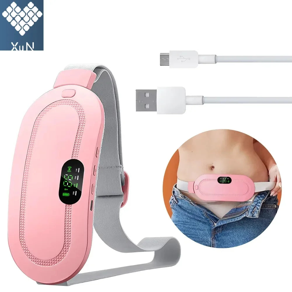 Portable Heated Massage Warming Palace Belt Intelligent Heating Waist Device for Girls Menstrual Period Auntie