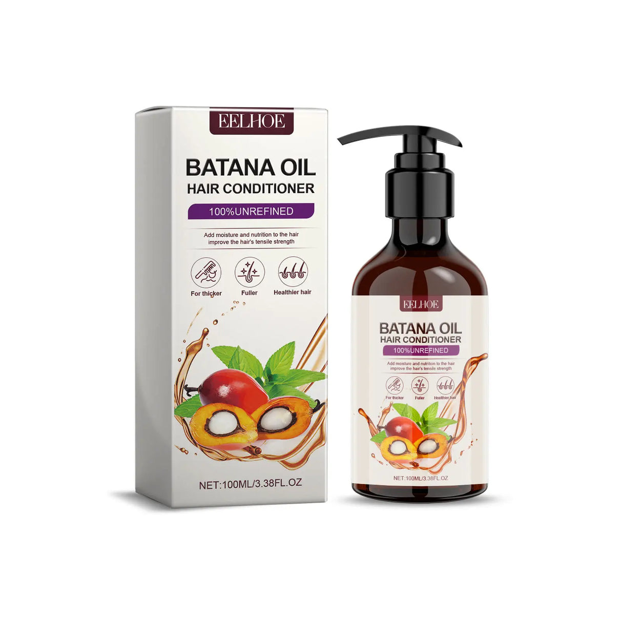 Shampoo And Conditioner Sets Batana Oil For Hair Deep Moisturizing Repair Damaged Hair Treatment Anti Hair Loss Cleansing Care