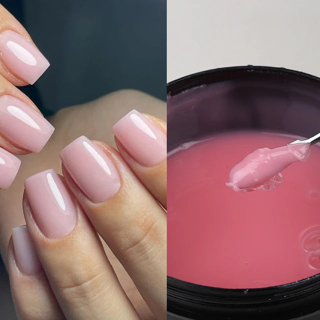 MSHARE 250g Clear Acrylic Gel Hard Gel For Nail Extension Pink Nude White Acrygel Hema TPO Free Builder Nail Gel French Nail Art