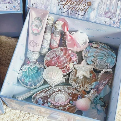 Flower Knows All In One Makeup Sets Gift Box Perfume Blush Cream Matte Lipstick Highlighter Full Kit De Maquillaje