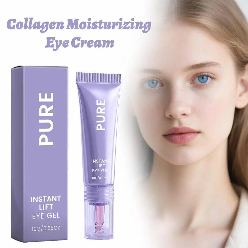 PURE INSTANTLIFTEYE GEL Collagen Moisturizing Eye Cream Gentle Nourishing Smooth Eye Skin Brightening Hydrating Eye Care