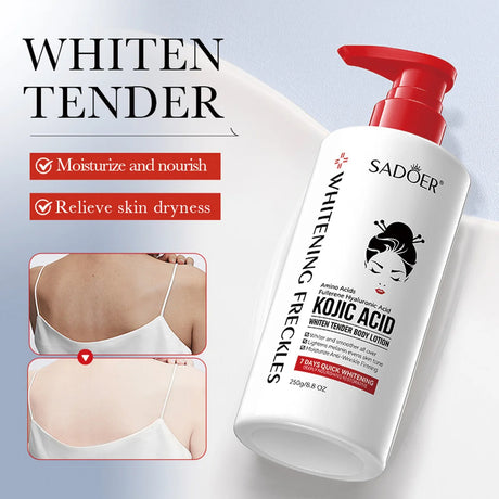 250ml Kojic Acid Whitening Body Lotion Moisturizing And Brighten Skin Essential Home Lotion In Autumn And Winter