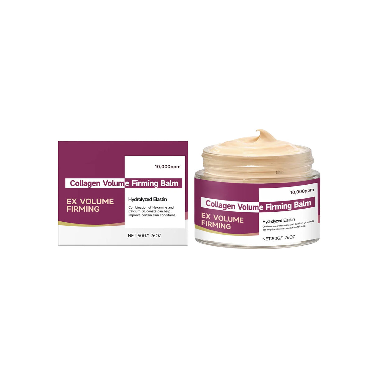 Korea Calcium Nourish Collagen Set – 30ml Ampoule + 50g Cream + 9g Balm Stick, 10,000ppm Collagen & Hydrolyzed Elastin Skincare