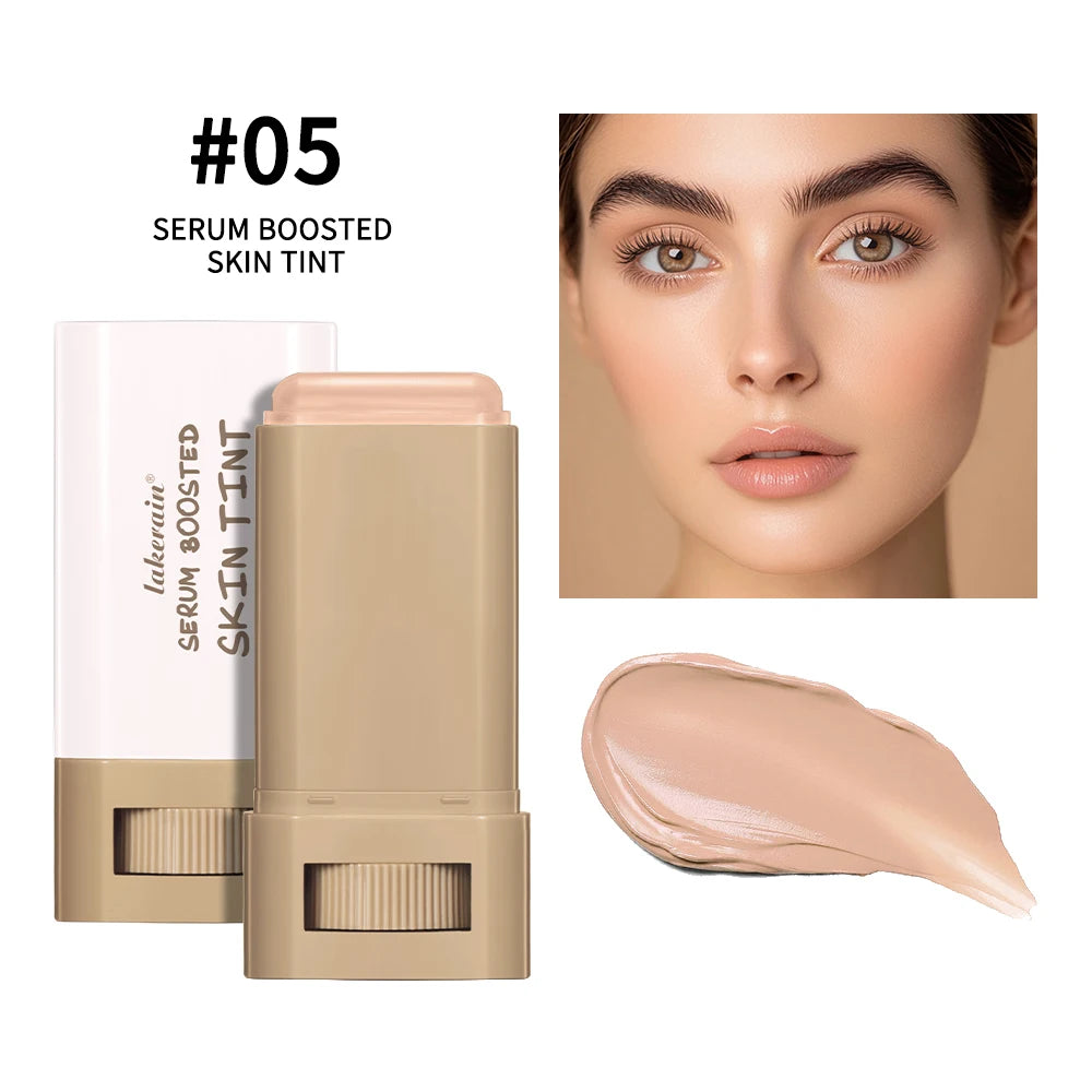 Foundation Skin Tint Balm Skin Tint Stick Waterproof Nourishing Solid Tinted Serum Face Tinted Face Contour Stick Makeup
