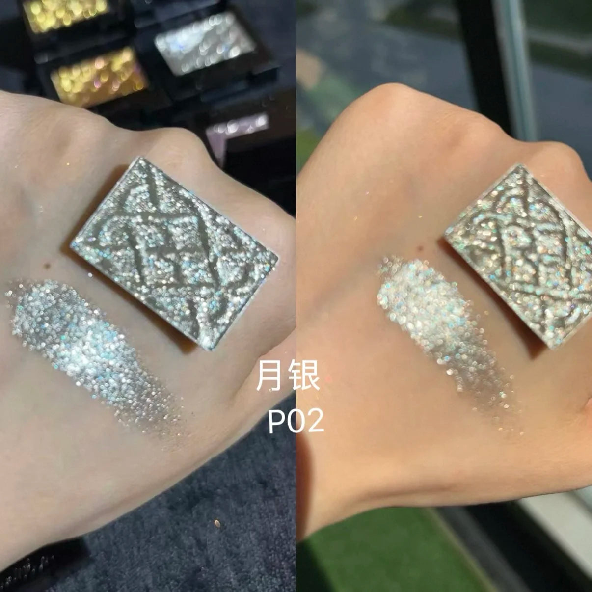 Coldnwild Monochrome Gradual Eye Shadow Chameleon Glitter Blue Purple High Concentration Optical Matching Eyemakeup